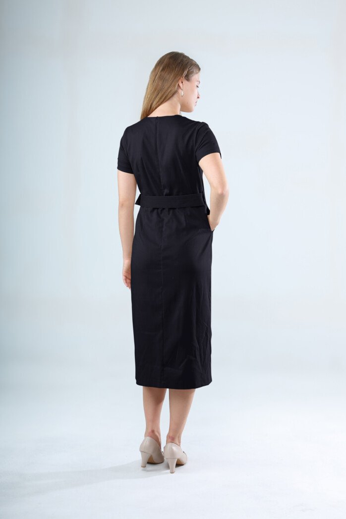 Classic Button-Down Midi Dress - Image 9