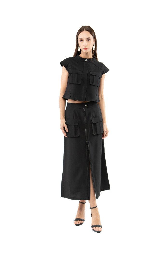 Chic Pocket Front Blouse - Image 7