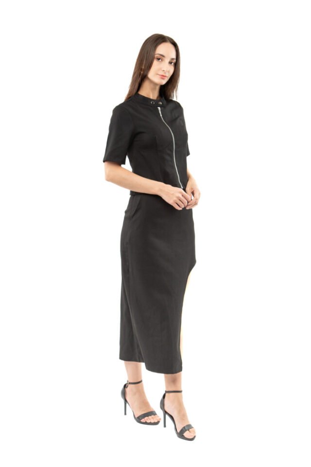 Tailored Stand Collar Top - Image 2