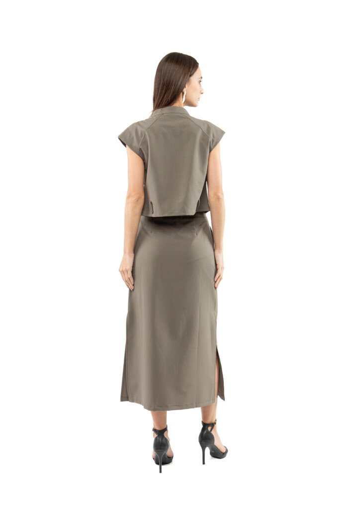 Chic Pocket Front Blouse - Image 3