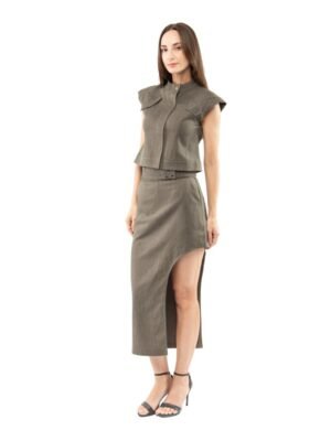 Urban Edge Cropped Vest