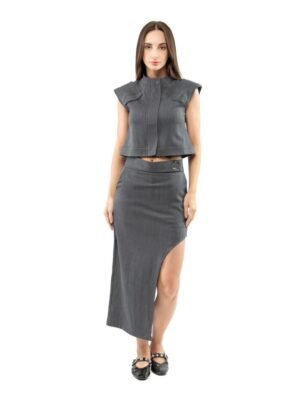 Chic High-Slit Skirt