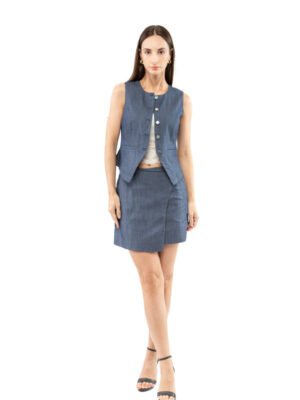 Alternative view of Minimalist Accent Button Blouse