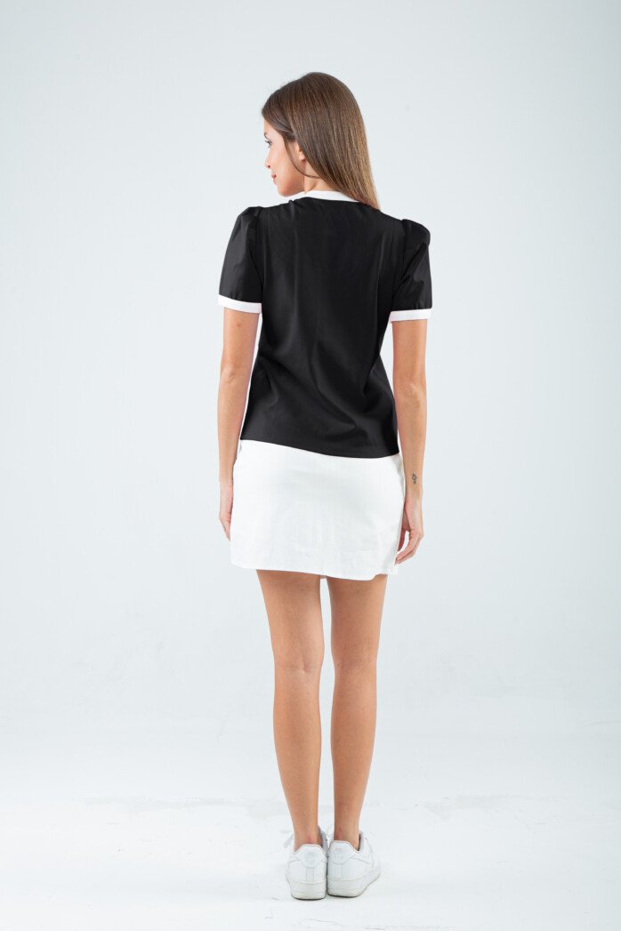 Modern Halo-Neck Blouse - Image 3