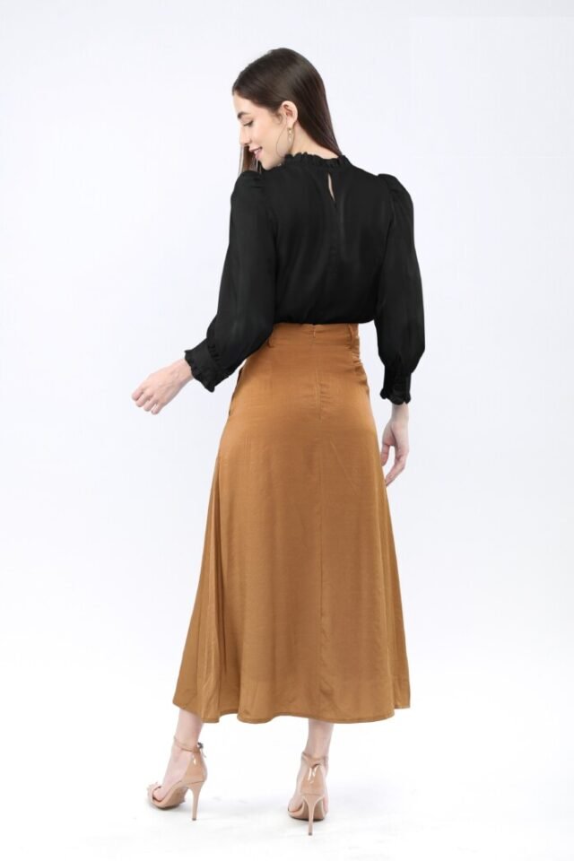 Chiffon High-Neck Blouse - Image 7