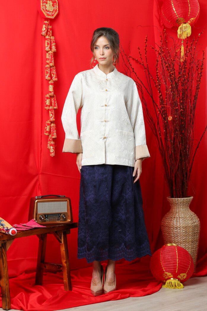 Heritage Mandarin Blouse - Image 2