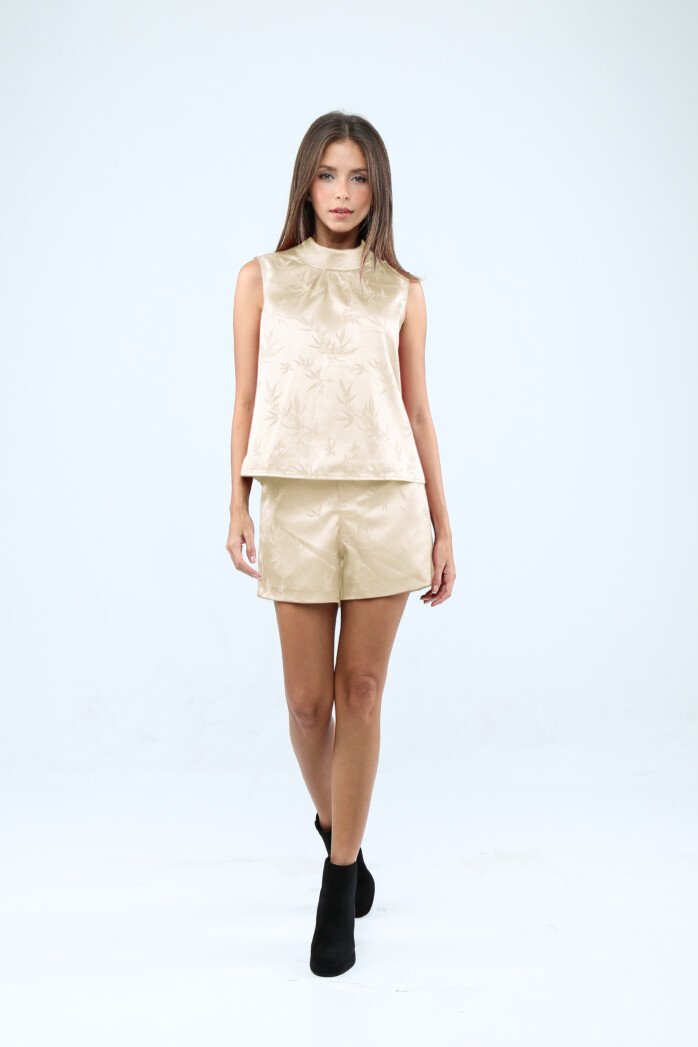 Ether Satin Volume Top