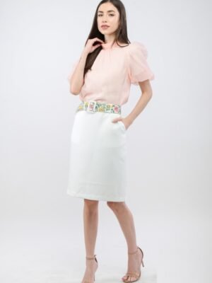 Classic A-Line Knee-Length Skirt