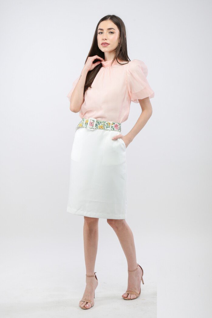 Classic A-Line Knee-Length Skirt