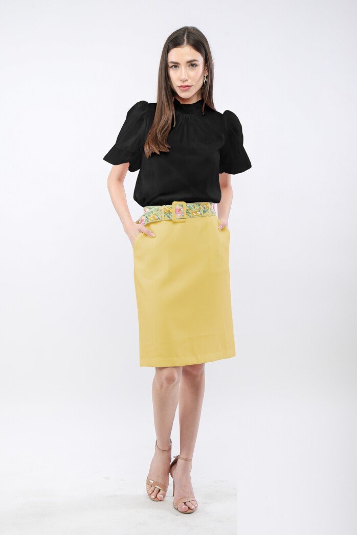 Classic A-Line Knee-Length Skirt - Image 4