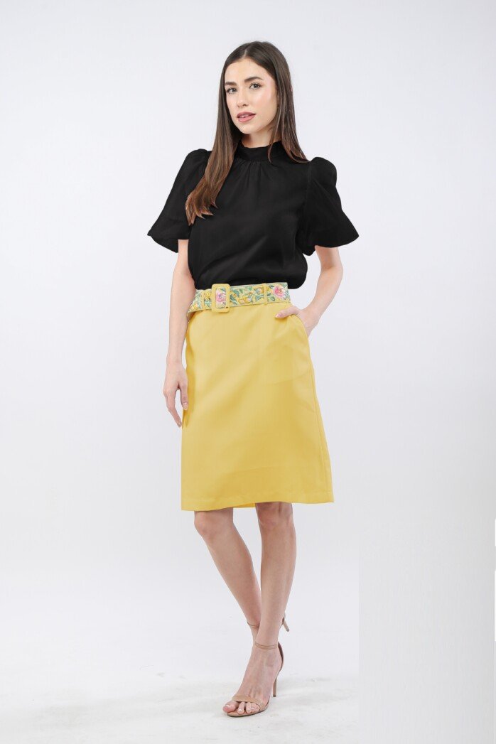 Classic A-Line Knee-Length Skirt - Image 5