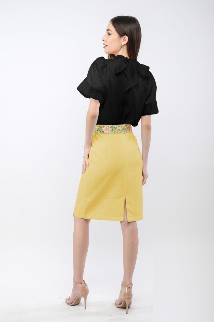 Classic A-Line Knee-Length Skirt - Image 6