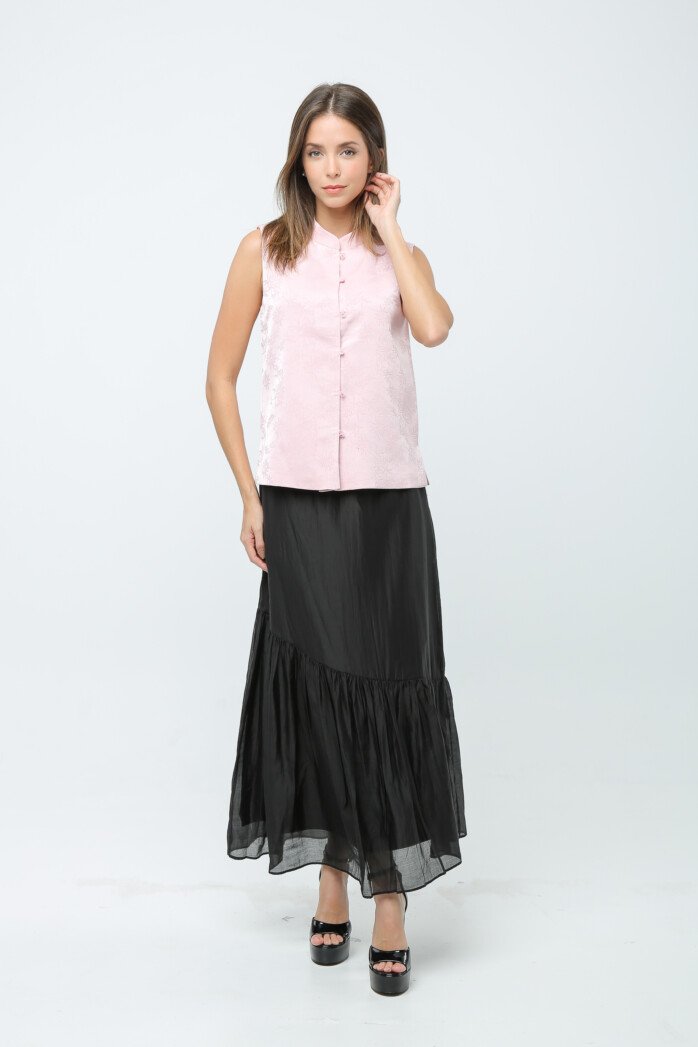 Serenity Jacquard Sleeveless Top - Image 5