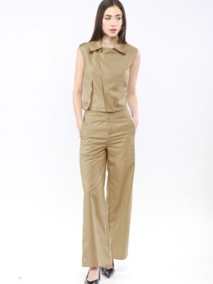 Sleeveless Cropped Vest