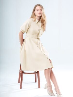 Timeless Charm Button Dress