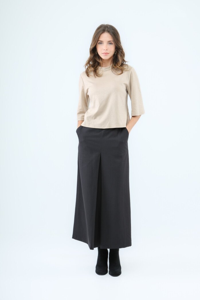 Lace Panel Sleeve Blouse - Image 2