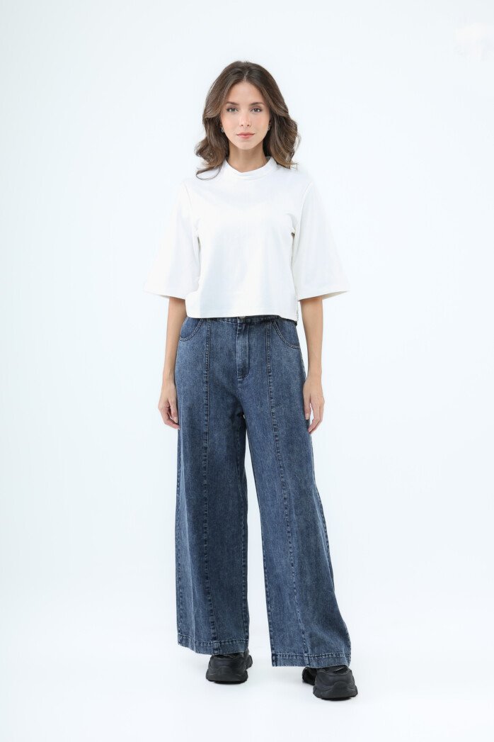 Lace Panel Sleeve Blouse - Image 6