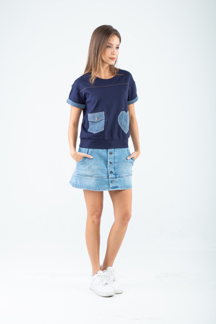 Heart Accent Pocket Tee - Image 2