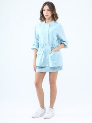 Alternative view of Drawstring Waist Long Shirt