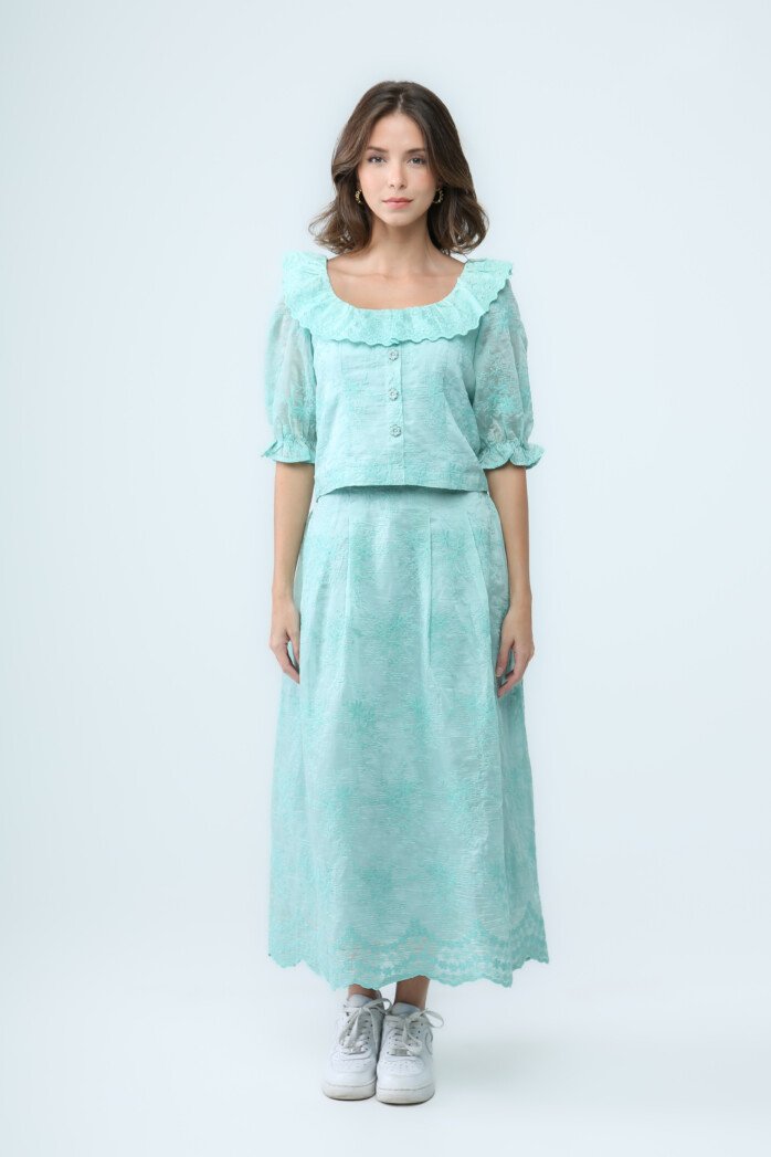 Casual Chic Puff Sleeve Skirt - Image 4