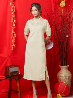 Structured Elegance Sheath Dress