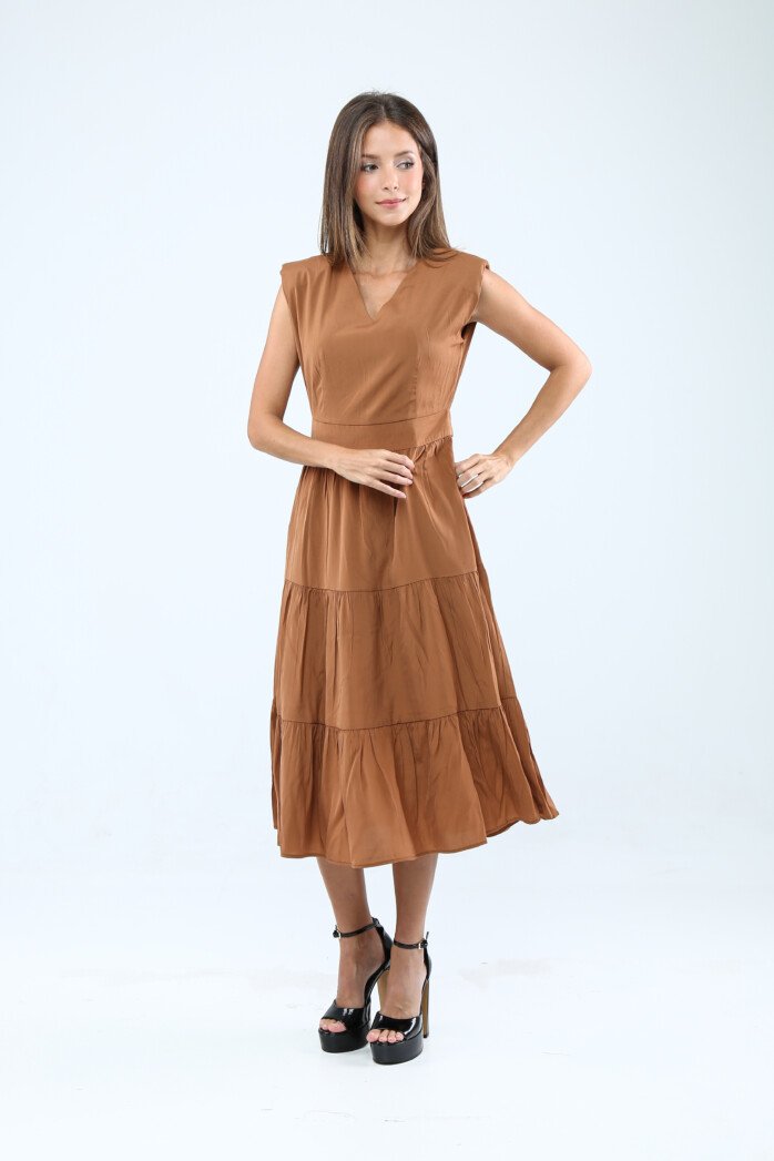 Soft Breeze Tiered Midi Dress - Image 4
