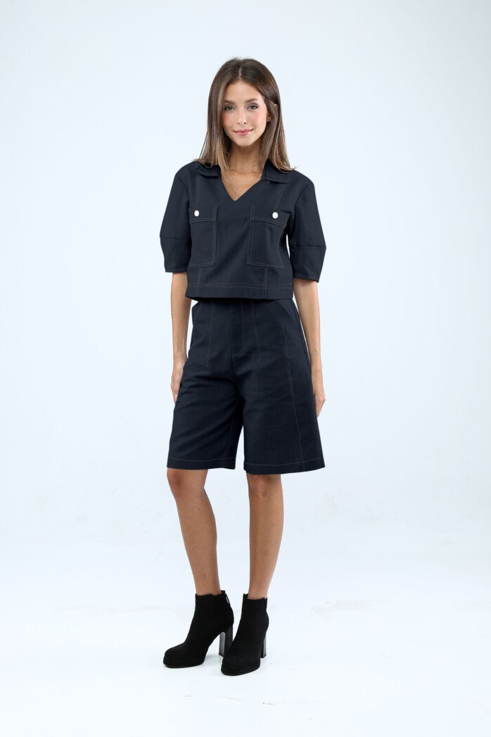 A-Line Wide-Leg Shorts - Image 2