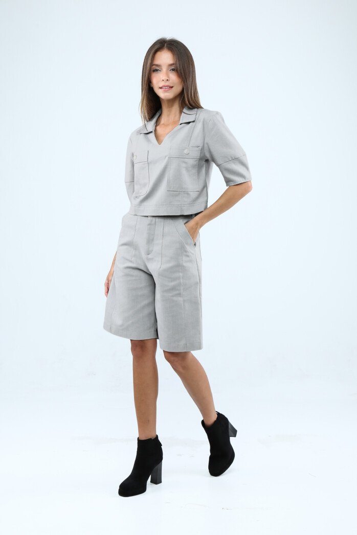 A-Line Wide-Leg Shorts - Image 5