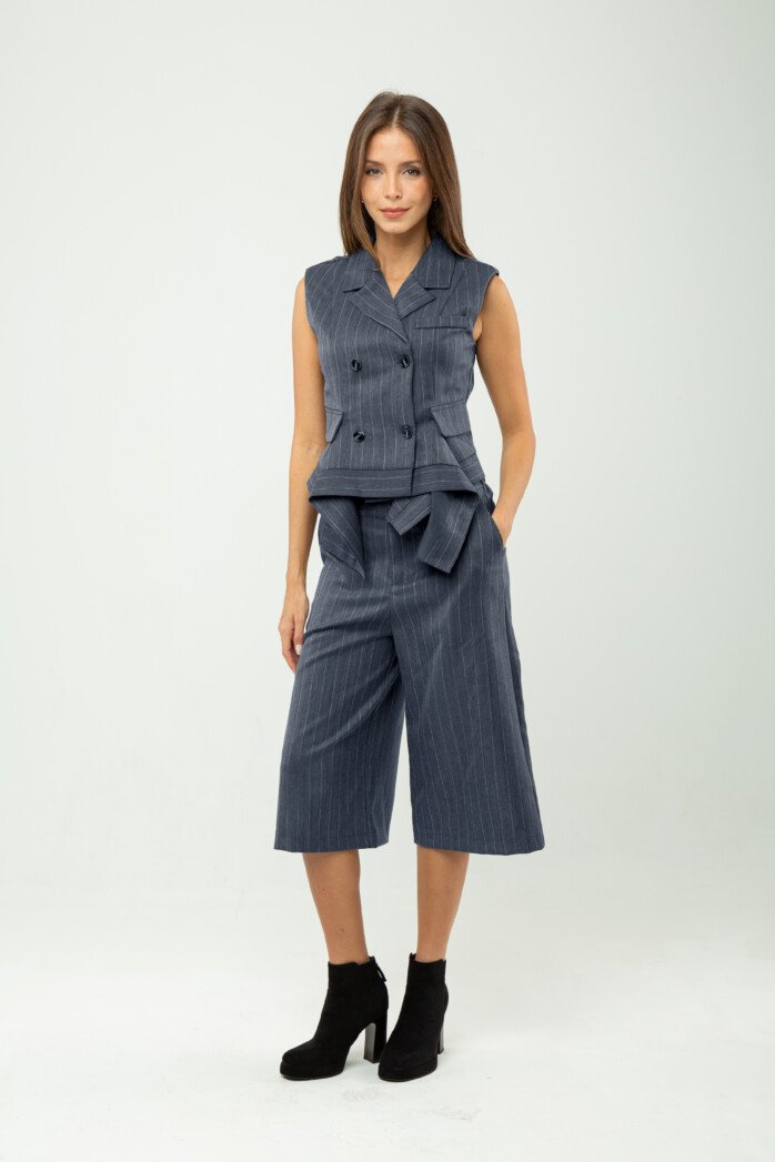 Double-Breasted Lapel Vest - Image 5