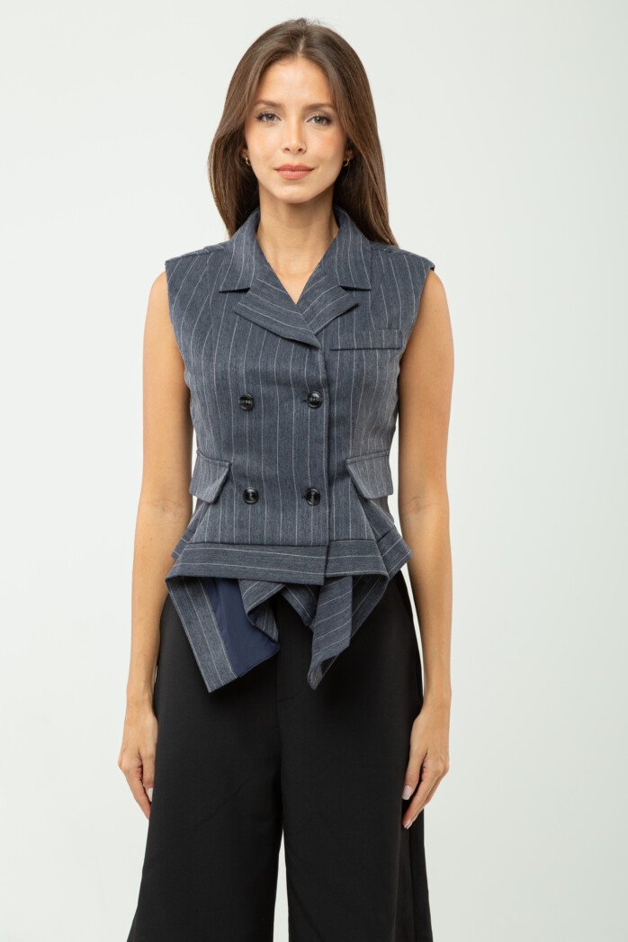 Double-Breasted Lapel Vest - Image 6