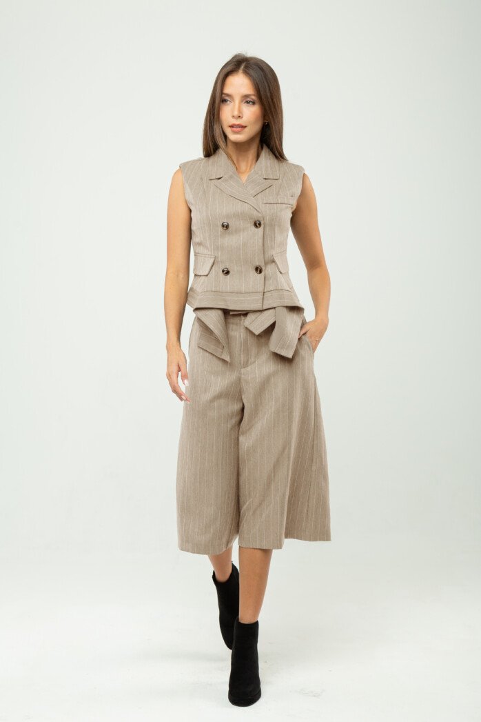 Double-Breasted Lapel Vest - Image 8