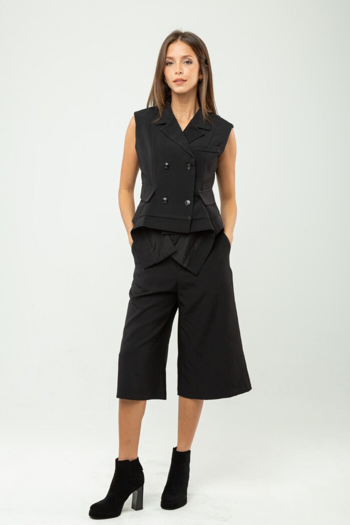 Double-Breasted Lapel Vest - Image 11