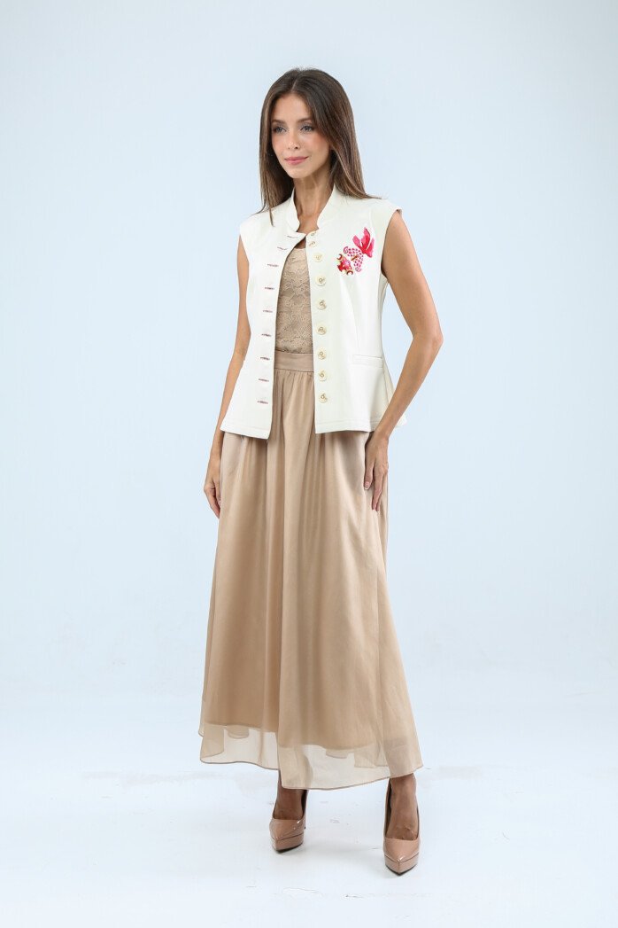 Lucky Bloom Mandarin Blouse - Image 3