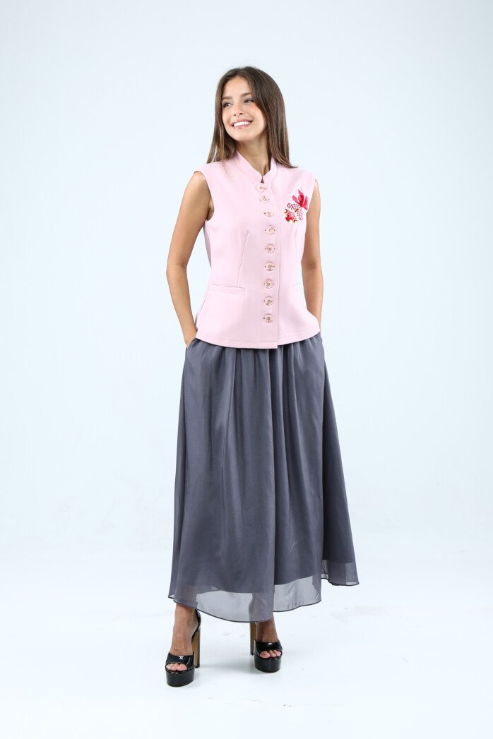 Lucky Bloom Mandarin Blouse - Image 8