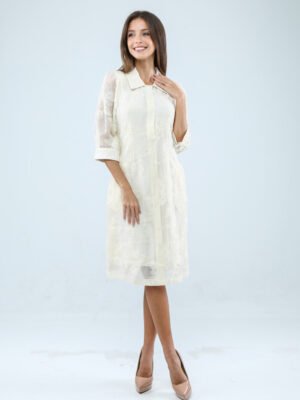 Alternative view of The Aurelia Embroidered Shirt Dress