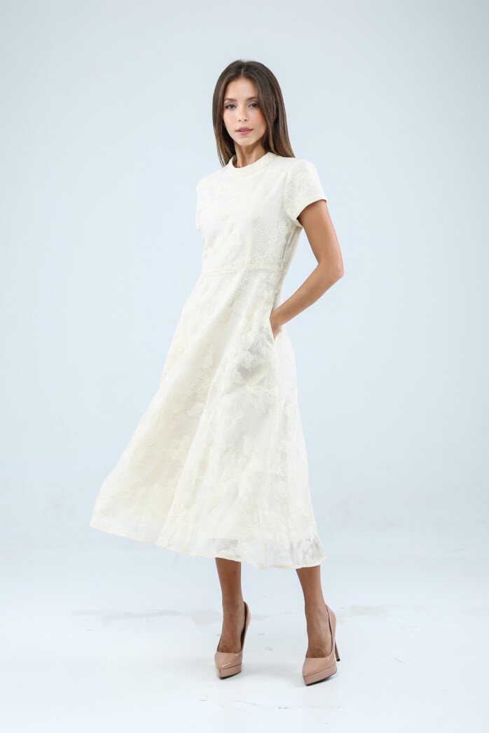 Laurel Embroidered Midi Dress - Image 2