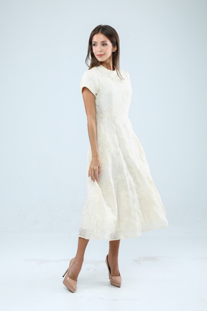 Laurel Embroidered Midi Dress - Image 4