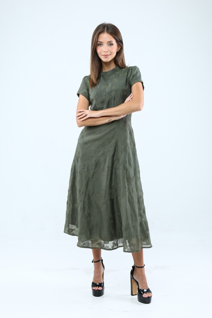 Laurel Embroidered Midi Dress - Image 7