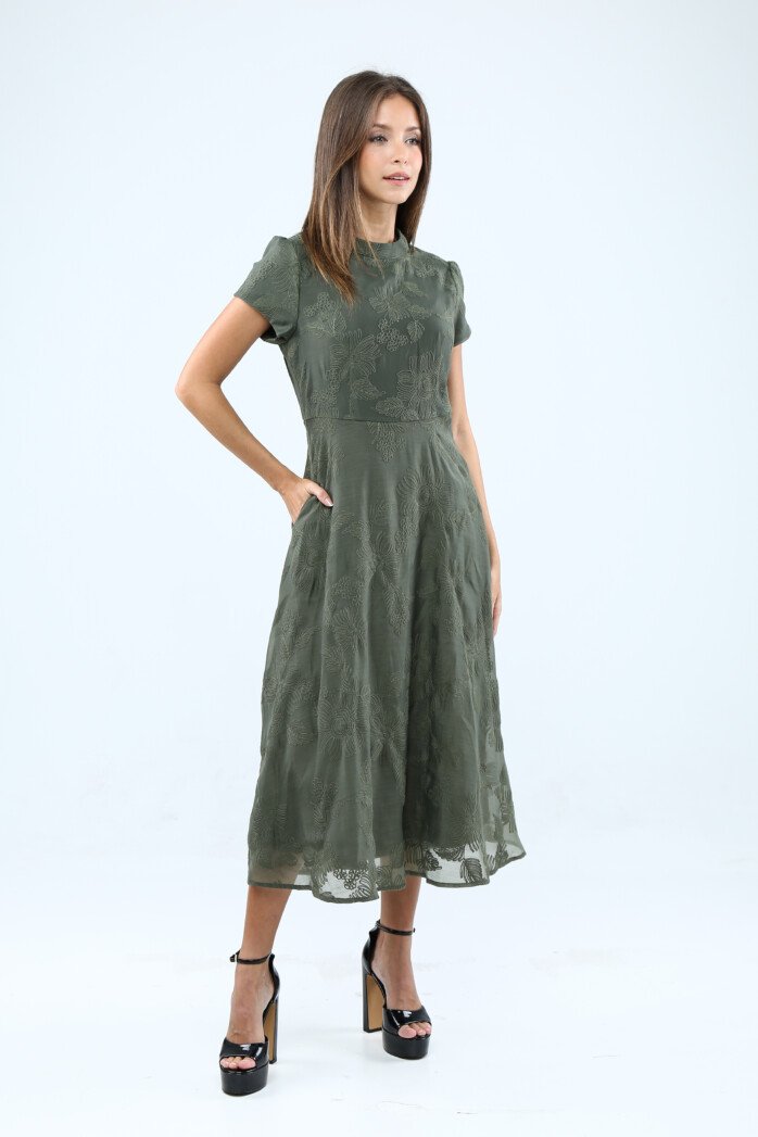 Laurel Embroidered Midi Dress - Image 8