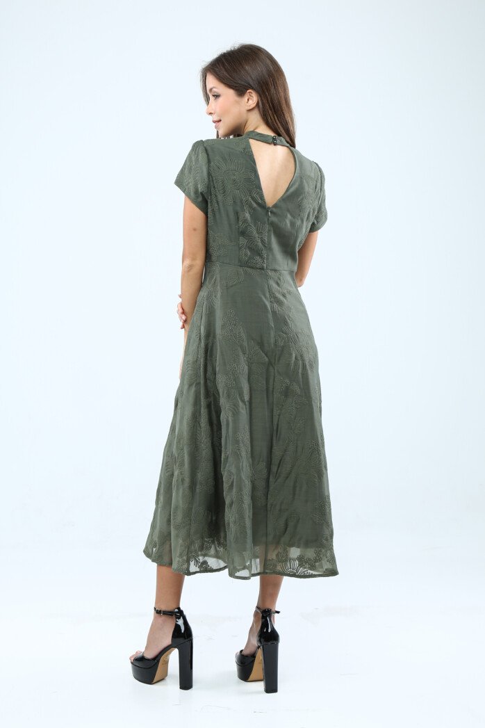 Laurel Embroidered Midi Dress - Image 9