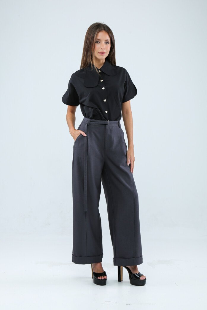 Eve Brand Ladies Buckle Wide Leg Pants - Image 2