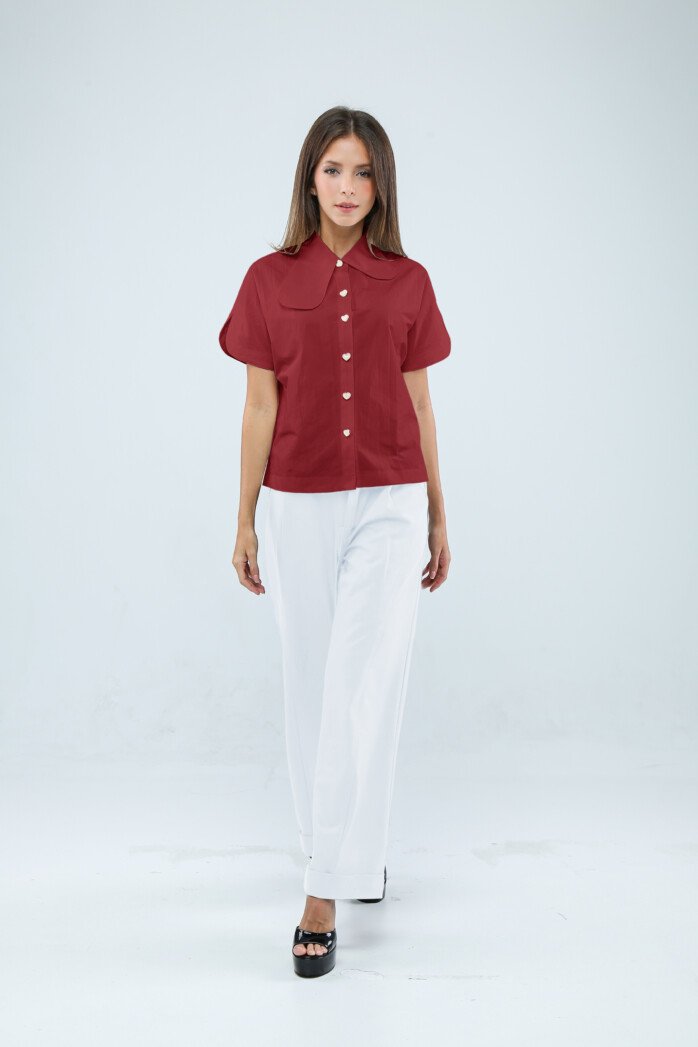 Eve Brand Romance Artsy Collar Blouse