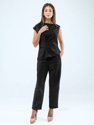 Eve Brand Ladies Asymmetrical Pleat Top