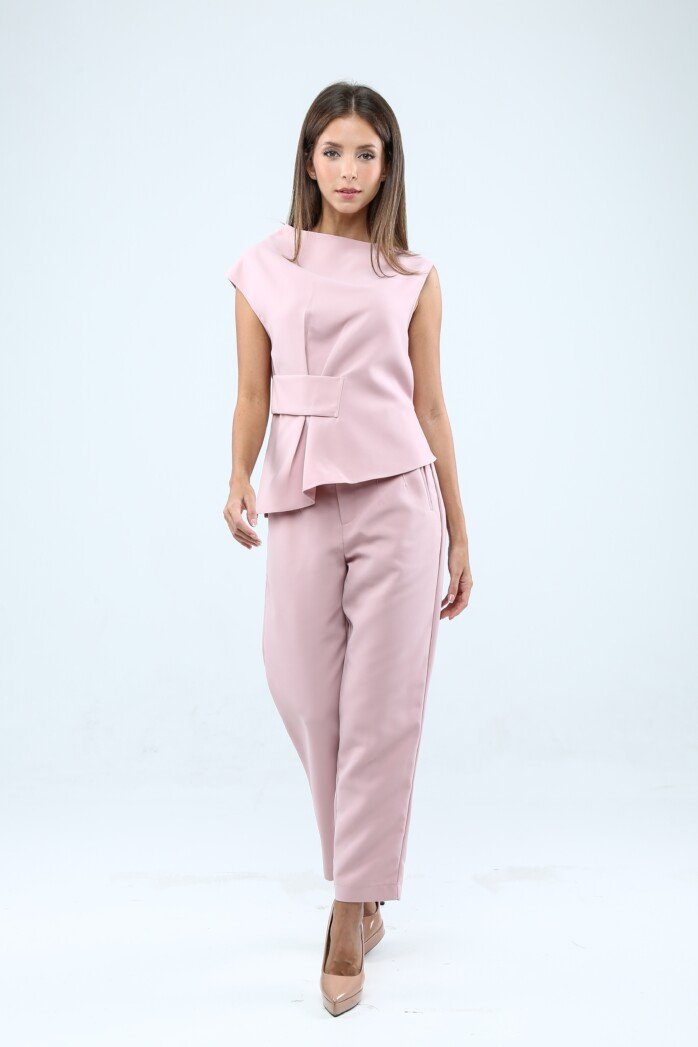 Eve Brand Ladies Asymmetrical Pleat Top - Image 4