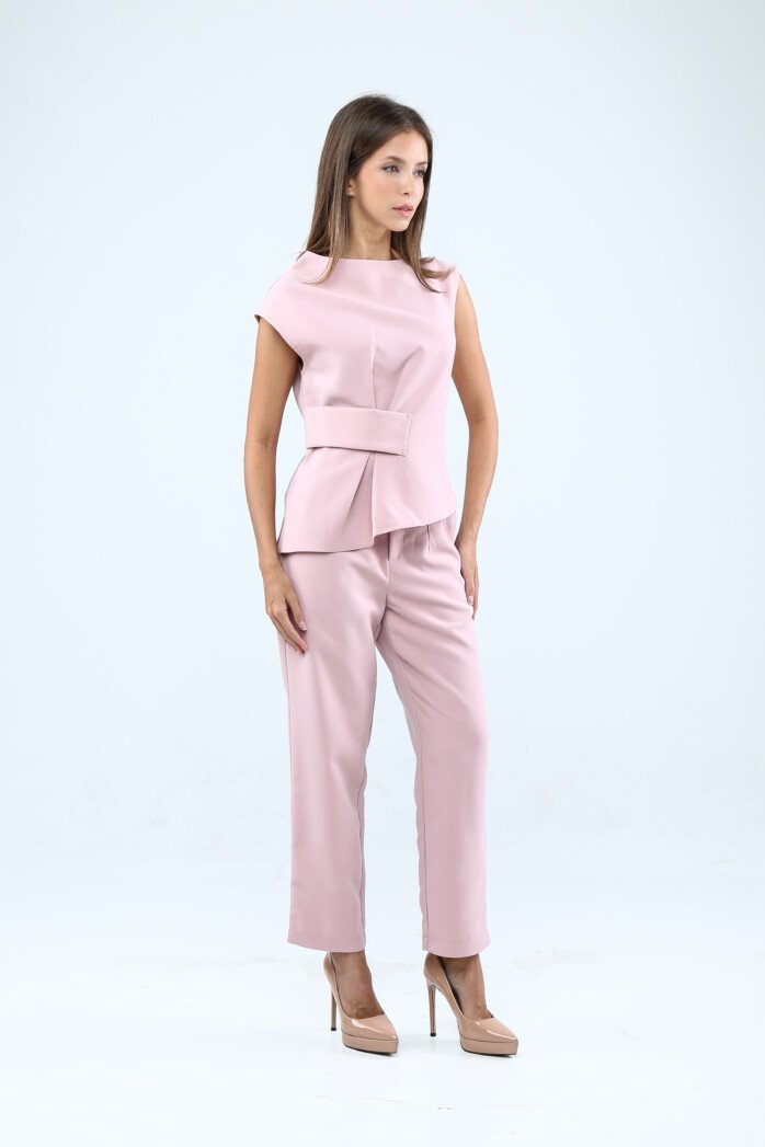 Eve Brand Ladies Asymmetrical Pleat Top - Image 5