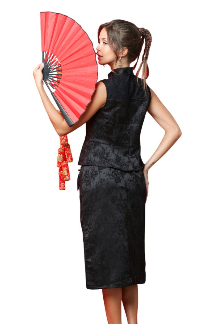 Jacquard Side Slit Skirt - Image 2