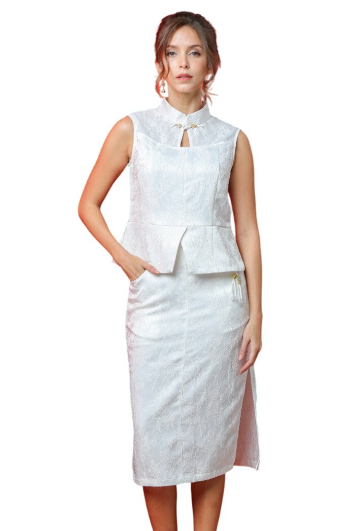 Jacquard Side Slit Skirt - Image 5